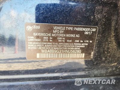 Zdjęcie 12 z 12 samochodu: 2017 BMW 330 I VIN:WBA8B9G31HNU56280 - miniatura