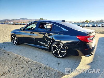 Drugie zdjęcie samochodu z przodu: 2020 HONDA ACCORD SPORT VIN:1HGCV1F35LA085732 - miniatura