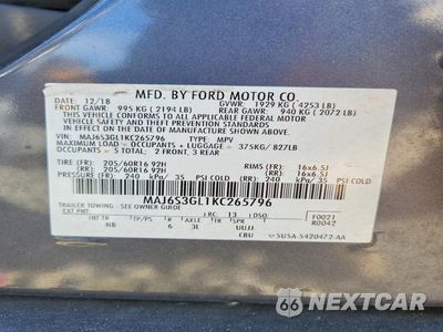 Zdjęcie 13 z 13 samochodu: 2019 FORD ECOSPORT SE VIN:MAJ6S3GL1KC265796 - miniatura