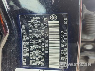 Zdjęcie 12 z 12 samochodu: 2016 TOYOTA CAMRY SE VIN:4T1BF1FK4GU177526 - miniatura
