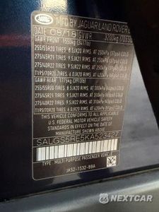 Zdjęcie 10 z 14 samochodu: 2019 LAND ROVER RANGE ROVER SUPERCHARGED VIN:SALGS5RE5KA523427 - miniatura