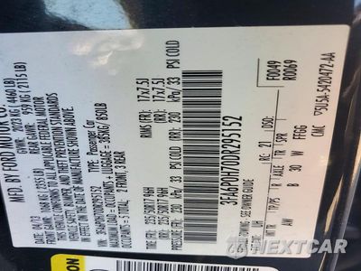 Zdjęcie 12 z 12 samochodu: 2013 FORD FUSION SE VIN:3FA6P0H70DR295152 - miniatura
