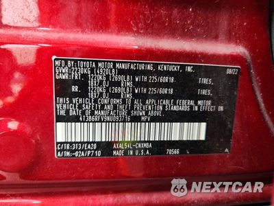 Zdjęcie 13 z 13 samochodu: 2022 TOYOTA RAV4 XLE PREMIUM VIN:4T3B6RFV9NU093716 - miniatura