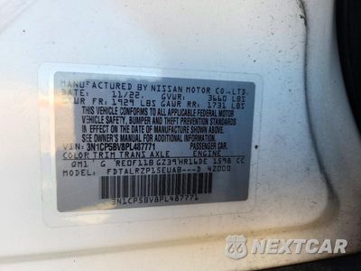 Zdjęcie 13 z 13 samochodu: 2023 NISSAN KICKS S VIN:3N1CP5BV8PL487771 - miniatura