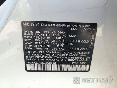 Zdjęcie 13 z 13 samochodu: 2025 VOLKSWAGEN ATLAS SE VIN:1V2HR2CA2SC508513 - miniatura