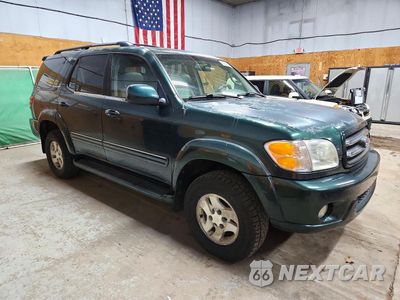 Czwarte zdjęcie samochodu z boku: 2001 TOYOTA SEQUOIA LIMITED VIN:5TDBT48A71S056455 - miniatura
