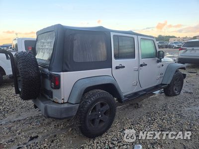 Trzecie zdjęcie samochodu z tyłu: 2008 JEEP WRANGLER UNLIMITED X VIN:1J4GA39148L546314 - miniatura