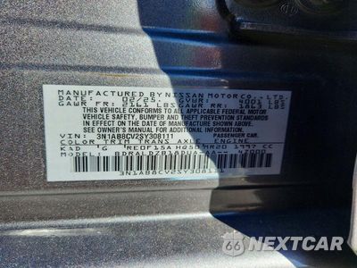Zdjęcie 12 z 12 samochodu: 2025 NISSAN SENTRA SV VIN:3N1AB8CV2SY308111 - miniatura