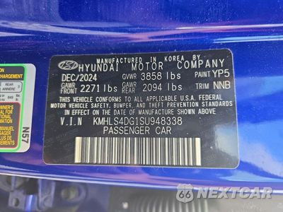 Zdjęcie 12 z 12 samochodu: 2025 HYUNDAI ELANTRA SEL VIN:KMHLS4DG1SU948338 - miniatura
