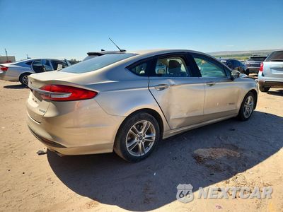 Trzecie zdjęcie samochodu z tyłu: 2018 FORD FUSION S HYBRID VIN:3FA6P0UU0JR100643 - miniatura