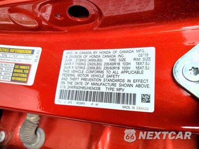Zdjęcie 12 z 12 samochodu: 2018 HONDA CR-V EXL VIN:2HKRW2H85JH634338 - miniatura
