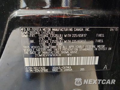 Zdjęcie 13 z 13 samochodu: 2015 TOYOTA RAV4 XLE VIN:2T3WFREVXFW183638 - miniatura