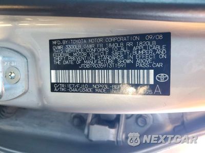 Zdjęcie 13 z 13 samochodu: 2009 TOYOTA YARIS BASE VIN:JTDBT903591311591 - miniatura