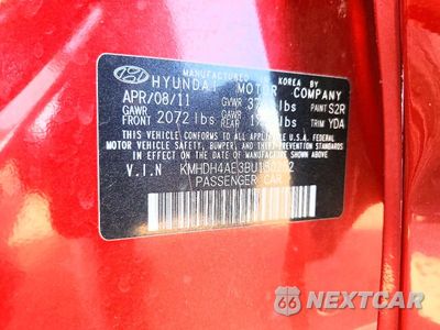 Zdjęcie 12 z 12 samochodu: 2011 HYUNDAI ELANTRA LIMITED VIN:KMHDH4AE3BU150252 - miniatura
