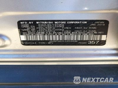 Zdjęcie 13 z 13 samochodu: 2018 MITSUBISHI OUTLANDER SPORT ES VIN:JA4AP3AU3JU003496 - miniatura