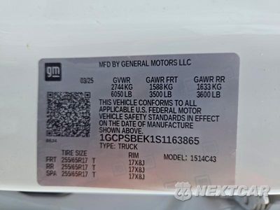 Zdjęcie 13 z 13 samochodu: 2025 CHEVROLET COLORADO VIN:1GCPSBEK1S1163865 - miniatura