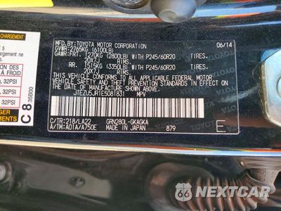 Zdjęcie 13 z 13 samochodu: 2014 TOYOTA 4RUNNER LIMITED VIN:JTEZU5JR1E5081831 - miniatura
