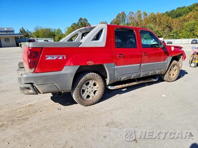 Trzecie zdjęcie samochodu z tyłu: 2002 CHEVROLET AVALANCHE K1500 VIN:3GNEK13T92G140775 - miniatura