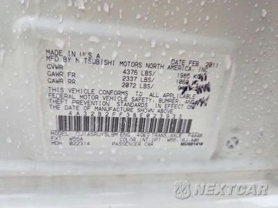 Zdjęcie 12 z 12 samochodu: 2011 MITSUBISHI GALANT FE VIN:4A32B2FF3BE023933 - miniatura