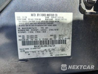 Zdjęcie 13 z 13 samochodu: 2019 FORD ECOSPORT SE VIN:MAJ6S3GL8KC256724 - miniatura