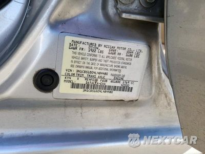 Zdjęcie 12 z 12 samochodu: 2004 NISSAN SENTRA 1.8 VIN:3N1CB51D04L484480 - miniatura