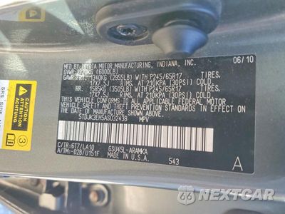Zdjęcie 13 z 13 samochodu: 2010 TOYOTA HIGHLANDER SE VIN:5TDJK3EH5AS032438 - miniatura