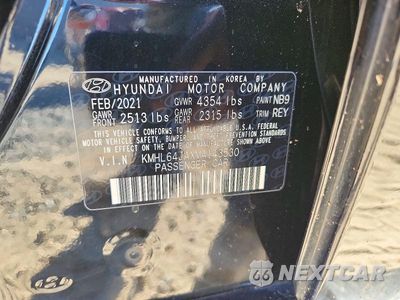 Zdjęcie 12 z 12 samochodu: 2021 HYUNDAI SONATA SEL VIN:KMHL64JAXMA143530 - miniatura