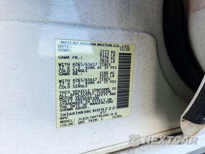 Zdjęcie 13 z 13 samochodu: 2011 NISSAN PATHFINDER S VIN:5N1AR1NB3BC609722 - miniatura