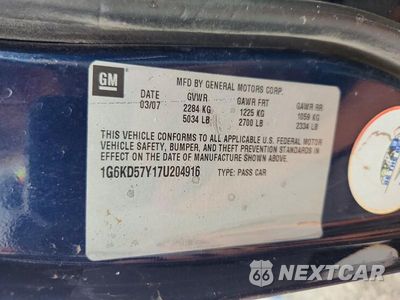 Zdjęcie 12 z 12 samochodu: 2007 CADILLAC DTS VIN:1G6KD57Y17U204916 - miniatura