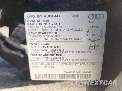 Zdjęcie 13 z 13 samochodu: 2018 AUDI Q5 PRESTIGE VIN:WA1CNAFY6J2194082 - miniatura