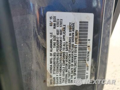 Zdjęcie 13 z 13 samochodu: 2015 HONDA ODYSSEY LX VIN:5FNRL5H27FB119191 - miniatura