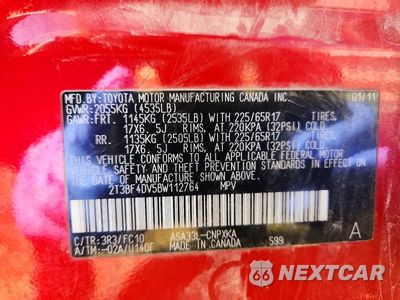 Zdjęcie 13 z 13 samochodu: 2011 TOYOTA RAV4 BASE VIN:2T3BF4DV5BW112764 - miniatura