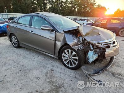 Czwarte zdjęcie samochodu z boku: 2014 HYUNDAI SONATA LIMITED VIN:5NPEC4AC4EH933648 - miniatura