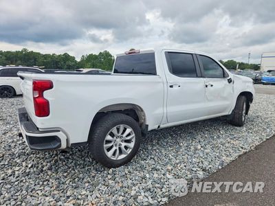 Trzecie zdjęcie samochodu z tyłu: 2022 CHEVROLET SILVERADO C1500 CUSTOM VIN:1GCPABEK7NZ510012 - miniatura