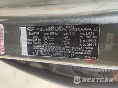 Zdjęcie 13 z 13 samochodu: 2023 HYUNDAI TUCSON SEL VIN:5NMJFCAE9PH248546 - miniatura