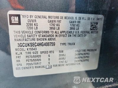 Zdjęcie 12 z 12 samochodu: 2017 CHEVROLET SILVERADO K1500 LTZ VIN:3GCUKSEC4HG408759 - miniatura