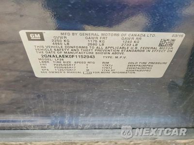 Zdjęcie 13 z 13 samochodu: 2015 CHEVROLET EQUINOX LS VIN:2GNALAEK0F1152943 - miniatura