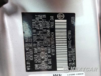 Zdjęcie 12 z 12 samochodu: 2011 TOYOTA CAMRY LE VIN:4T1BF3EK1BU124434 - miniatura