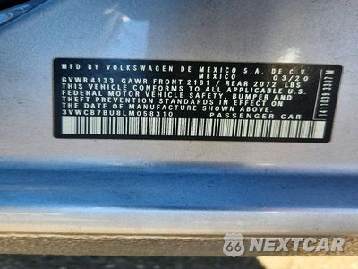 Zdjęcie 12 z 12 samochodu: 2020 VOLKSWAGEN JETTA S S VIN:3VWCB7BU8LM058310 - miniatura
