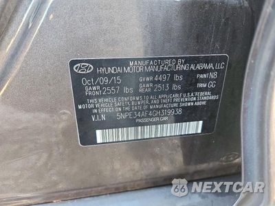 Zdjęcie 12 z 12 samochodu: 2016 HYUNDAI SONATA SPORT VIN:5NPE34AF4GH319938 - miniatura