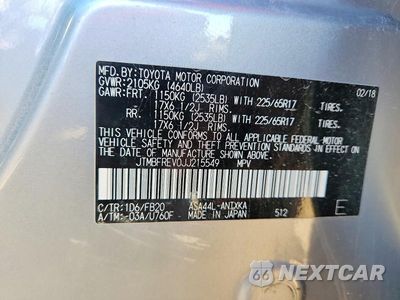 Zdjęcie 13 z 13 samochodu: 2018 TOYOTA RAV4 LE VIN:JTMBFREV0JJ215549 - miniatura