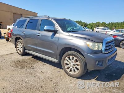 Czwarte zdjęcie samochodu z boku: 2014 TOYOTA SEQUOIA LIMITED VIN:5TDKY5G15ES052953 - miniatura