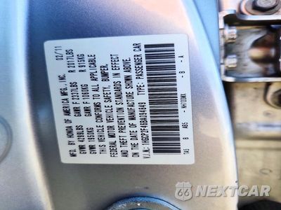 Zdjęcie 12 z 12 samochodu: 2011 HONDA ACCORD LXP VIN:1HGCP2F46BA094849 - miniatura