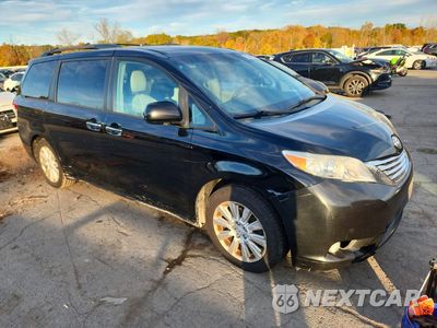 Czwarte zdjęcie samochodu z boku: 2011 TOYOTA SIENNA LIMITED 7-PASSENGER VIN:5TDDK3DC6BS003941 - miniatura