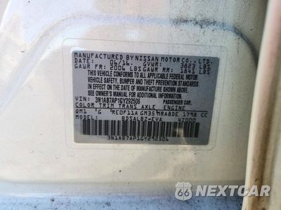 Zdjęcie 12 z 12 samochodu: 2016 NISSAN SENTRA S VIN:3N1AB7AP1GY292506 - miniatura