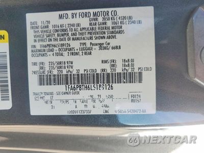 Zdjęcie 12 z 12 samochodu: 2020 FORD MUSTANG VIN:1FA6P8TH6L5189126 - miniatura