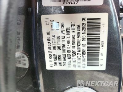 Zdjęcie 12 z 12 samochodu: 2011 HONDA ACCORD LXP VIN:1HGCP2F45BA091313 - miniatura