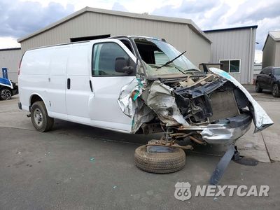 Czwarte zdjęcie samochodu z boku: 2021 CHEVROLET EXPRESS 2500 CARGO UTILITY / SERVICE VAN VIN:1GCWGAFP2M1303331 - miniatura