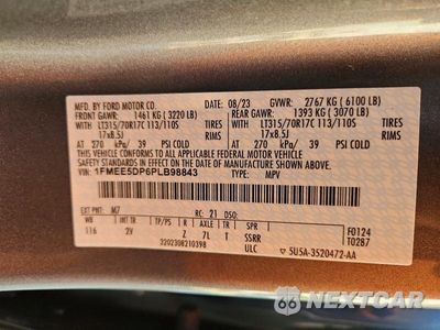 Zdjęcie 13 z 13 samochodu: 2023 FORD BRONCO BASE VIN:1FMEE5DP6PLB98843 - miniatura