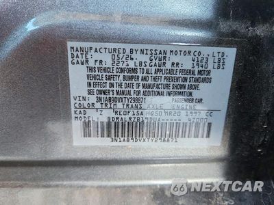 Zdjęcie 13 z 13 samochodu: 2026 NISSAN SENTRA SR VIN:3N1AB9DVXTY298871 - miniatura